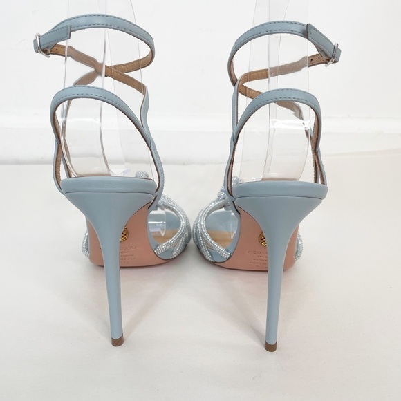 Like New Aquazzura Celeste 105 Knotted Heels Sandal - Picture 9 of 10
